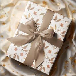 Papel De Presente Folhas de outono de Cozy