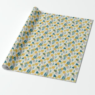 Papel De Presente Folhas de outono, padrão perfeito de colheita.