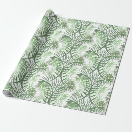 Papel De Presente Folhas de Palma Tropicais