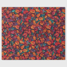 Folhas de queda vibrantes