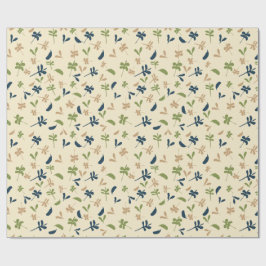 Papel De Presente Folhas Pequenas