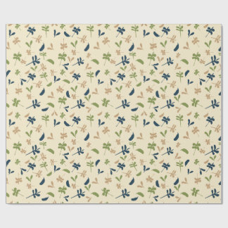 Papel De Presente Folhas Pequenas