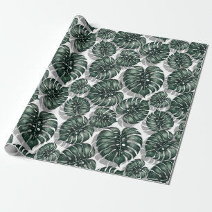 Papel De Presente Folhas tropicais