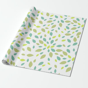 Papel De Presente Folhas (Verdes)