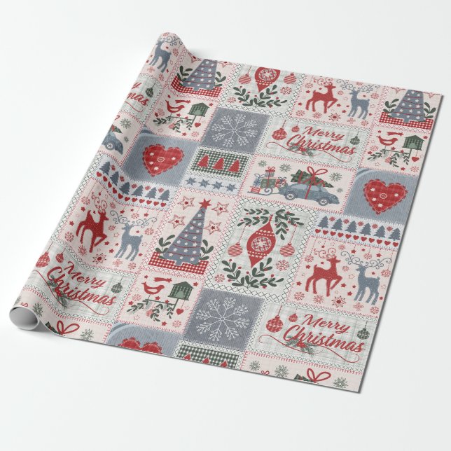 Papel De Presente Folheto de Natal (Desenrolado)