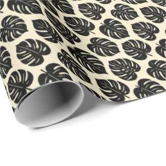 Papel De Presente Foliage Monstera