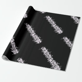 Papel De Presente Fonte de Estilo de Tatuagem FEROCIOUS