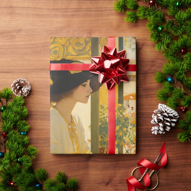 Papel De Presente Fontes de empacotamento de presentes > Papel de em (Presente de Natal)