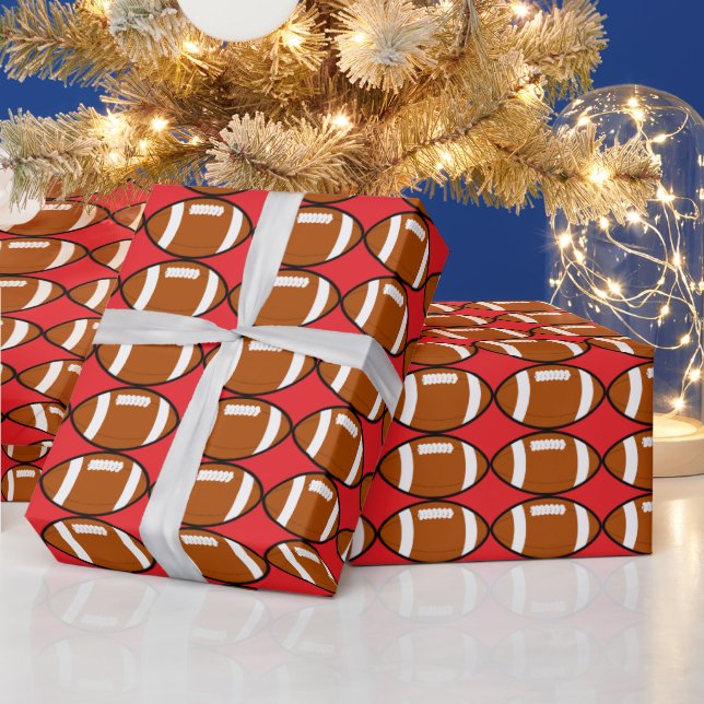 PAPEL DE PRESENTE FOOTBALL CHRISTMAS WRAPPING PAPER (Feriados)