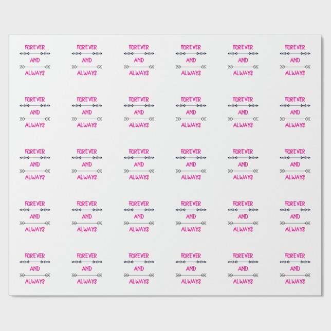 PAPEL DE PRESENTE FOREVER AND ALWAYS (Aberto)