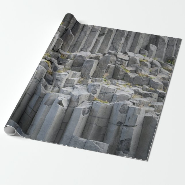 Papel De Presente formação de rochas cinzas (Desenrolado)