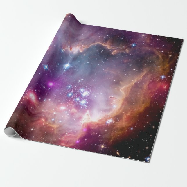 Papel De Presente Formação Estelar em NGC 602 - Foto do Espaço da NA (Desenrolado)