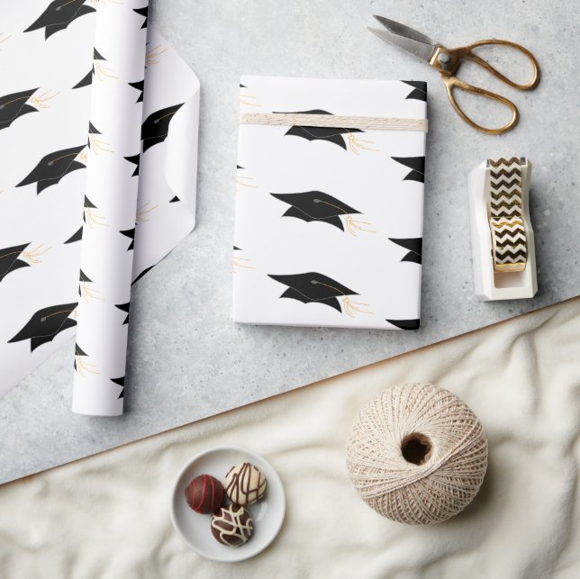 Papel De Presente Formando Boné e graduação de Tassel (Artesanato)