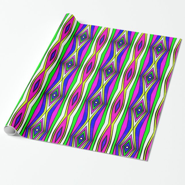 Papel De Presente Formas (Desenrolado)