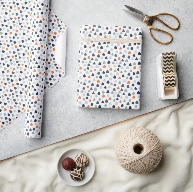 Papel De Presente Formas Boho Bebê (Artesanato)