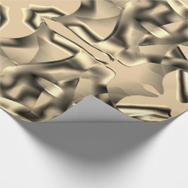 Papel De Presente Formas curvas bege, e alguns tons escuros
