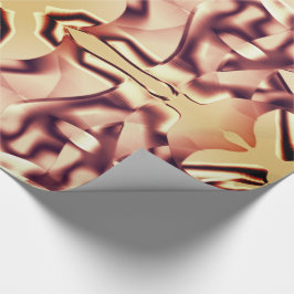 Papel De Presente Formas curvas e tons beges