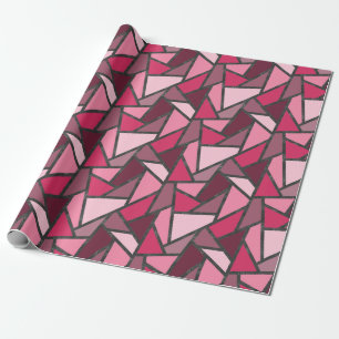 Papel De Presente Formas de vidro cor-de-rosa