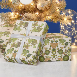 Papel De Presente Formas modernas e festivas com um visual brilhante