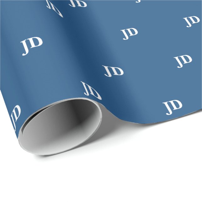 Papel De Presente Formatura em Direito Azul JD  (Ponta do rolo)