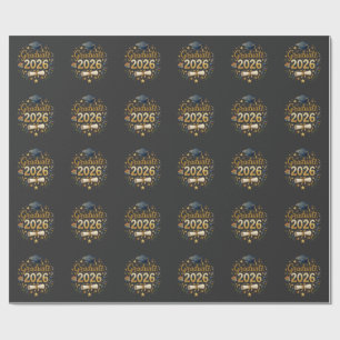 Papel De Presente Formatura Personalizada Turma de 2026 Família Pers