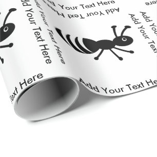 Papel De Presente Formiga bonitinha ou termite Engraçada Controle de