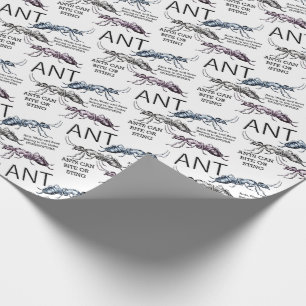 Papel De Presente Formigas Insetos Besouros