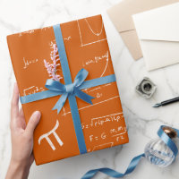 Fórmulas Equações Matemáticas Laranja de Aniversár