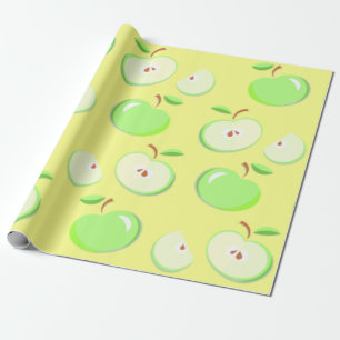 Papel De Presente Forno verde de maçã para maçãs
