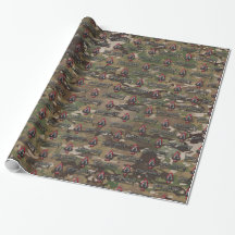 Fort Liberty Camo Wrapping Paper