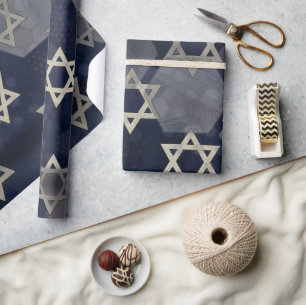 Papel De Presente Forte vibe de Hanukkah da SlipperyJoe's Estrela de