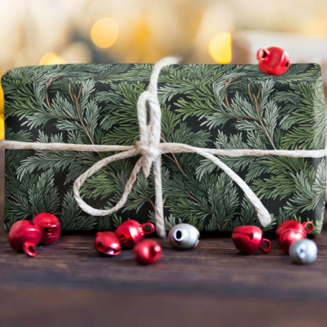 Papel De Presente Fosco Green Twigs (Criador carregado)