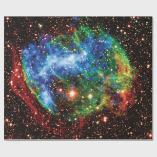 Papel De Presente Foto da NASA do surto de raios gama da Remanescent