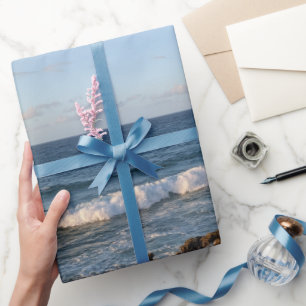 Papel De Presente Foto da paisagem oceânica havaiana