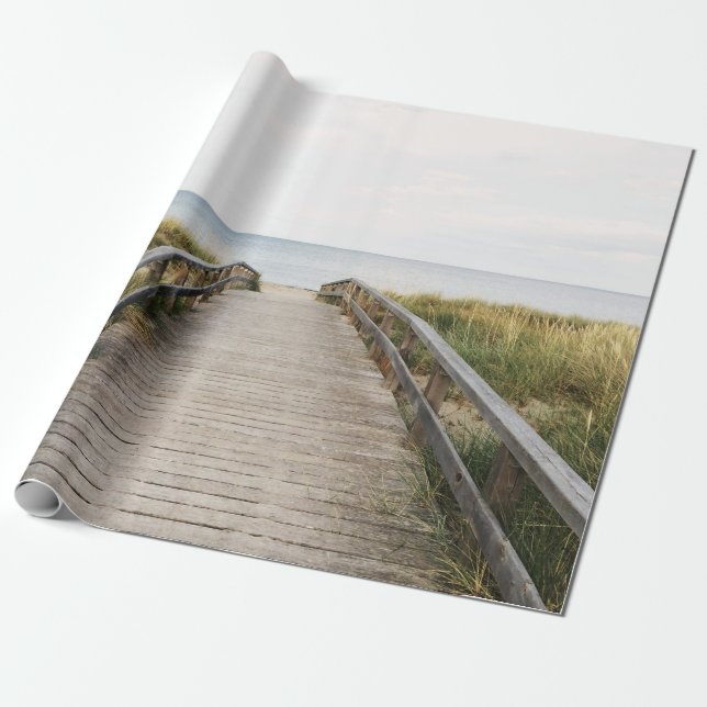 PAPEL DE PRESENTE FOTO DA PONTE DE MADEIRA DE CINZAS (Desenrolado)