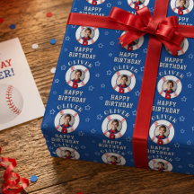 Foto de aniversário de Bola de Beisebol Personaliz