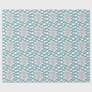 Papel De Presente Foto de aposentadoria feliz azul anos de serviço