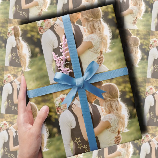 Papel De Presente Foto de Casamento Personalizada (Criador carregado)