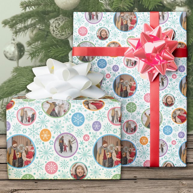 Papel De Presente Foto de Flocos de Neve Feriados (Criador carregado)