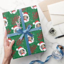 Papel De Presente Foto de Natal Merry Personalizada