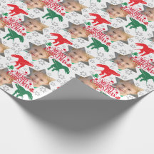 Foto de Natal Merry Personalizada T-Rex