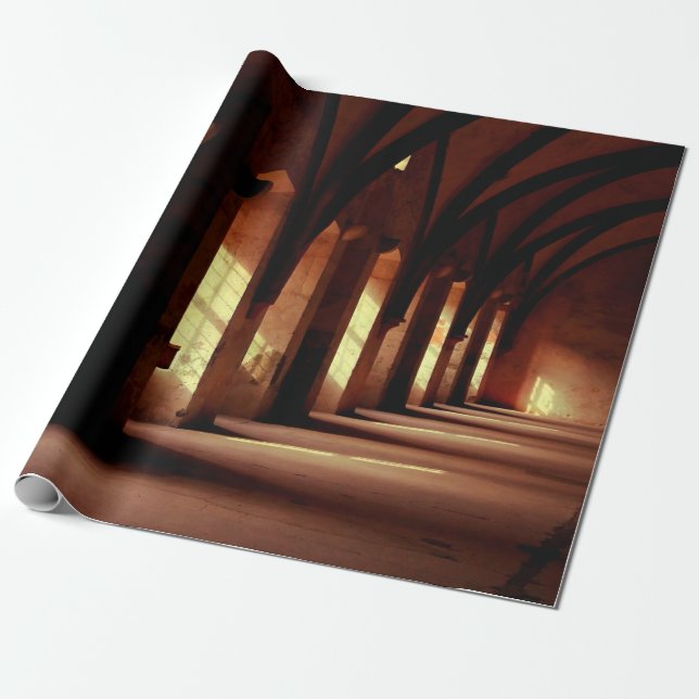 Papel De Presente Foto do corredor vazio (Desenrolado)