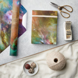 Papel De Presente Foto Espacial Decorativa da Nebula do Orion Galaxy