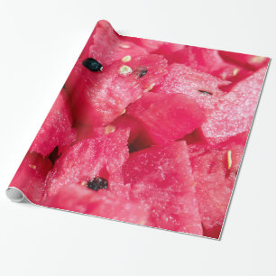 Papel De Presente foto frutado fresca da salada cortada da melancia