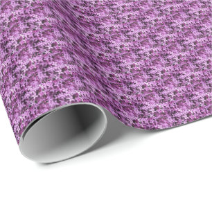Papel De Presente Foto Lilac Meia gota em rolos
