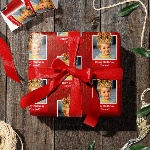 Papel De Presente Foto para Crianças Personalizadas Feliz Aniversári