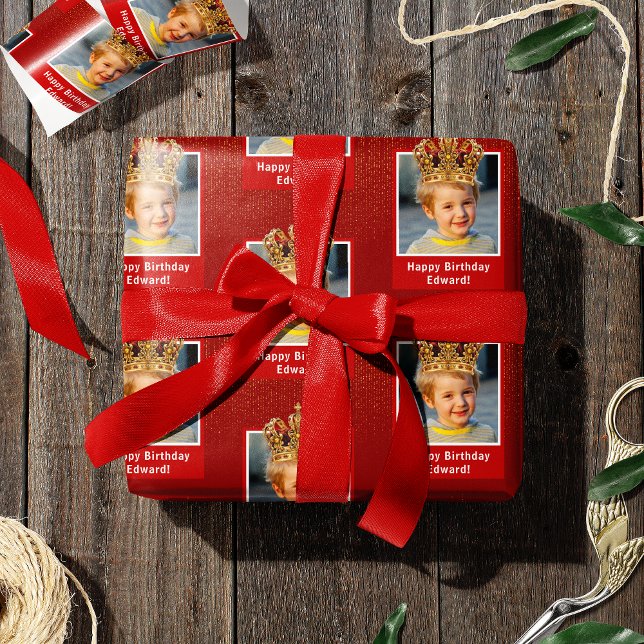 Papel De Presente Foto para Crianças Personalizadas Feliz Aniversári (Criador carregado)