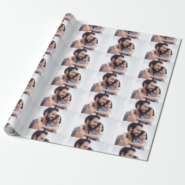 Papel De Presente Foto Personalizada (Desenrolado)