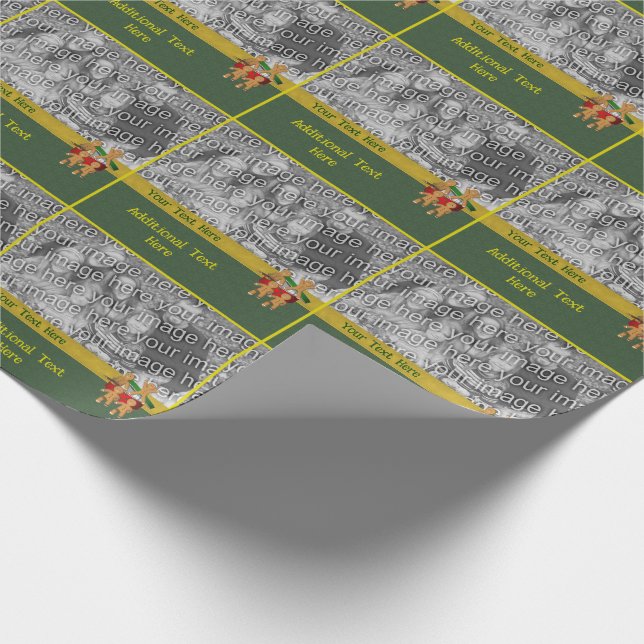 Papel De Presente Foto personalizada de Feriado dos Homens do Biscoi (Ponta)