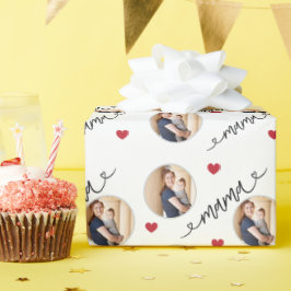 Papel De Presente Foto personalizada do Dia de as mães Mamãe e Me